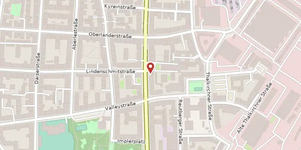 Karte der Umgebung von Implerstr. 55, 81371 München