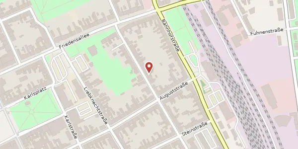 Karte der Umgebung von Franzstr. 15 b, 06406 Bernburg