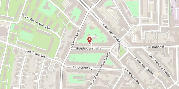 Karte der Umgebung von Beethovenstraße 13, 19053 Schwerin