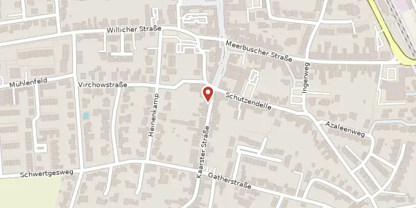 Karte der Umgebung von Kaarster Str. 24, 40670 Meerbusch