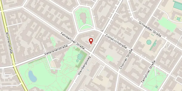 Karte der Umgebung von Kastanienallee 54, 10119 Berlin