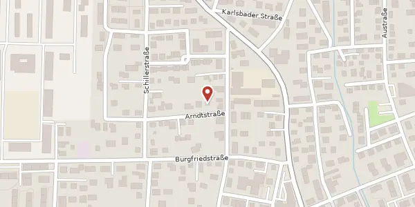 Karte der Umgebung von Arndtstr. 4, 83024 Rosenheim