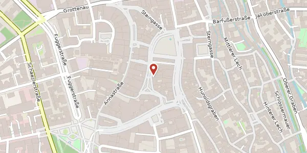 Karte der Umgebung von Philippine-Welser-Str. 11, 86150 Augsburg