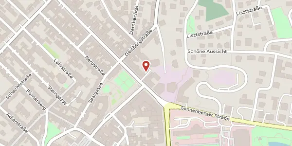 Karte der Umgebung von Taunusstr. 5, 65183 Wiesbaden