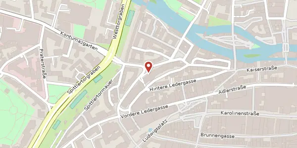 Karte der Umgebung von Karl-Grillenberger-Str. 1, 90402 Nürnberg