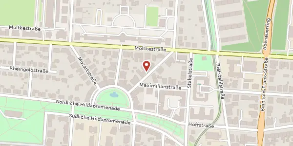 Karte der Umgebung von Weberstraße 6, 76133 Karlsruhe