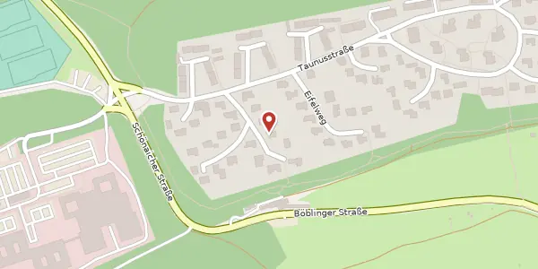 Karte der Umgebung von Rhönweg 7, 71032 Böblingen