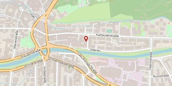 Karte der Umgebung von Mühlenstraße 4, 79102 Freiburg im Breisgau