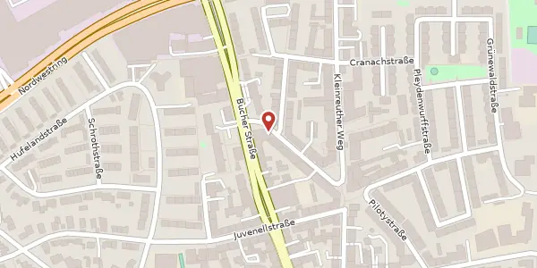 Karte der Umgebung von Gärtnerstraße 21, 90408 Nürnberg