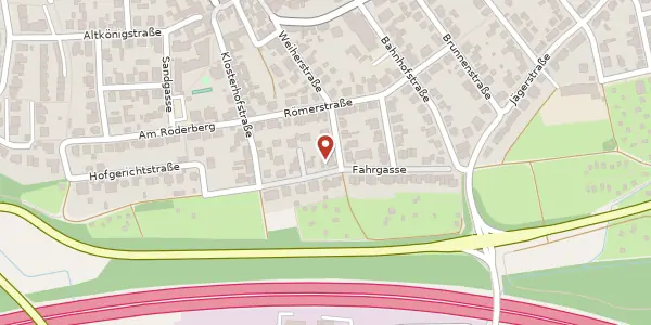 Karte der Umgebung von Weiherstr. 18, 63477 Maintal