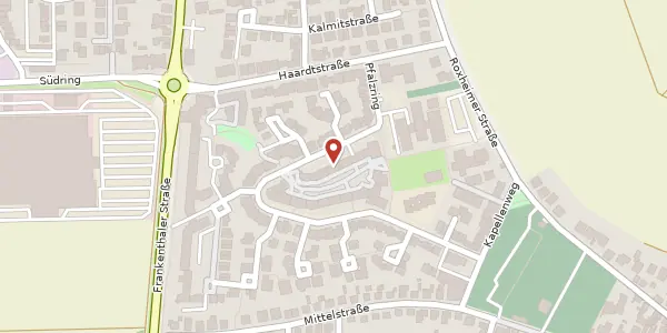 Karte der Umgebung von Pfalzring 21, 67240 Bobenheim-Roxheim