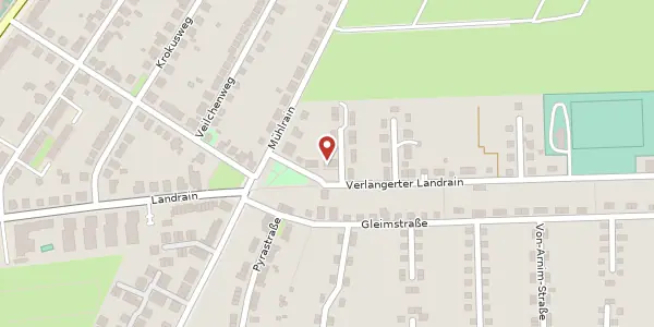Karte der Umgebung von Verlängerter Landrain 3, 06118 Halle (Saale)