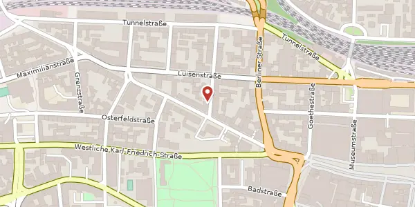 Karte der Umgebung von Grünstraße 1, 75172 Pforzheim