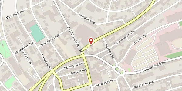 Karte der Umgebung von Rodalber Straße 4, 66953 Pirmasens