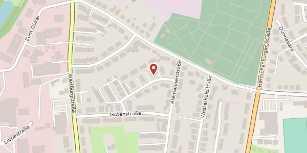 Karte der Umgebung von Wikingerstr. 10, 44579 Castrop-Rauxel