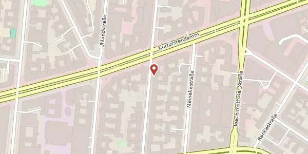 Karte der Umgebung von Fasanenstraße 74, 10719 Berlin