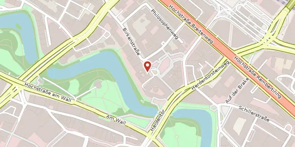 Karte der Umgebung von Birkenstr. 47/48, 28195 Bremen