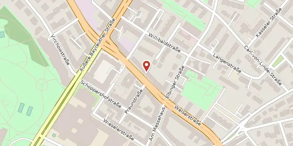 Karte der Umgebung von Welserstr. 80, 90489 Nürnberg