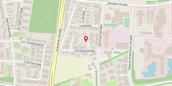 Karte der Umgebung von Helgolandweg 18, 48159 Münster