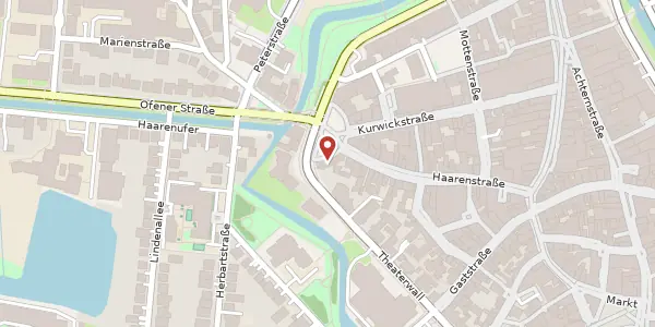 Karte der Umgebung von Julius-Mosen-Platz 2, 26122 Oldenburg