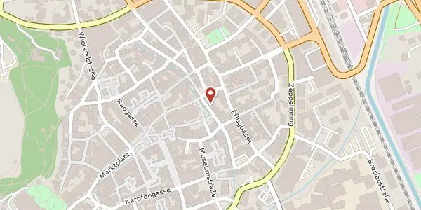 Karte der Umgebung von Bachgasse 7-9, 88400 Biberach