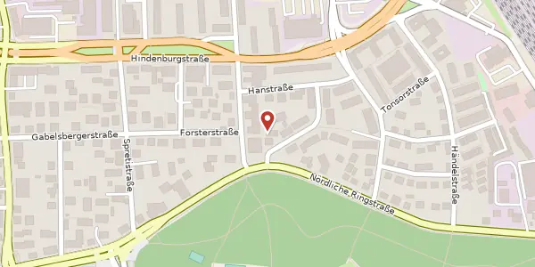 Karte der Umgebung von Hanstr. 3 a, 85057 Ingolstadt