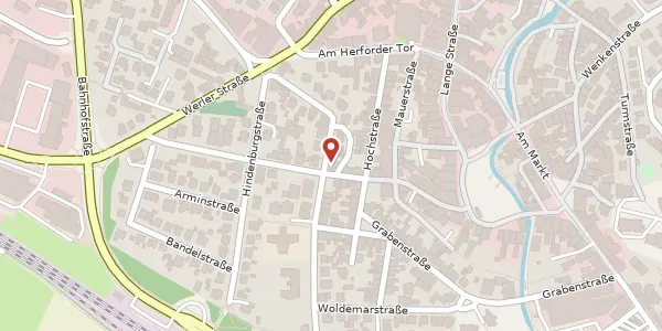 Karte der Umgebung von Hermannstr. 17, 32105 Bad Salzuflen
