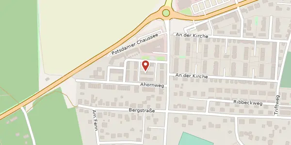 Karte der Umgebung von Ebereschenweg 3, 14476 Potsdam