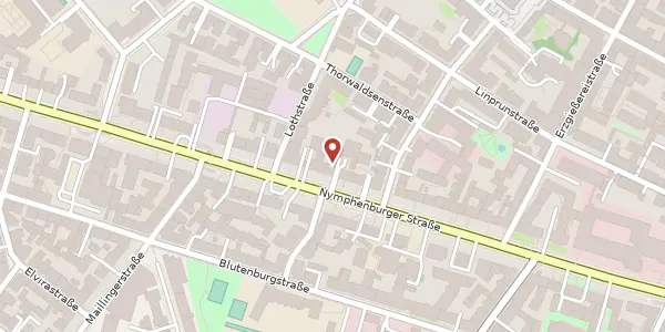 Karte der Umgebung von Nymphenburgerstr. 62, 80335 München