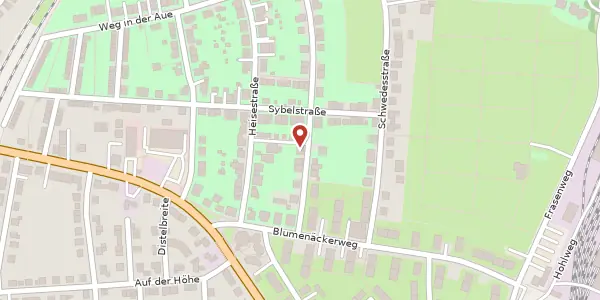 Karte der Umgebung von Otto-Bähr-Straße 9, 34128 Kassel