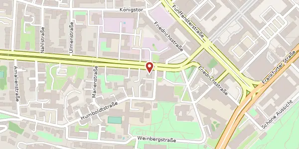 Karte der Umgebung von Wilhelmshöher Allee 1, 34117 Kassel