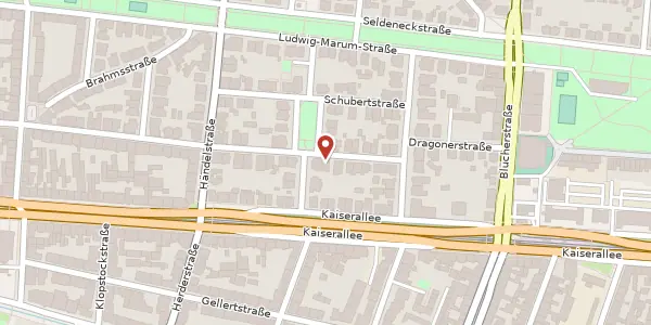 Karte der Umgebung von Bachstr. 11, 76185 Karlsruhe