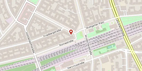 Karte der Umgebung von Leonhardtstraße 25, 14057 Berlin