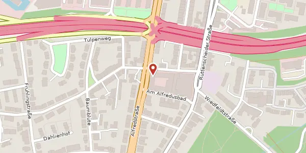 Karte der Umgebung von Alfredstr. 277, 45133 Essen