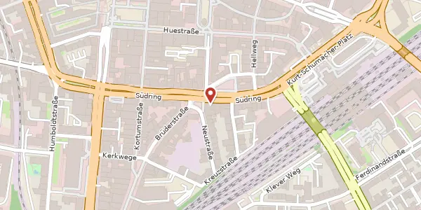Karte der Umgebung von Südring 15, 44787 Bochum
