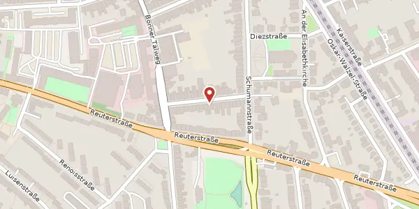 Karte der Umgebung von Rittershausstr. 20, 53113 Bonn