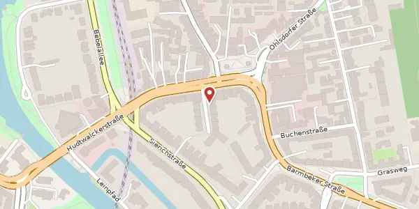 Karte der Umgebung von Hudtwalckertwiete 1, 22299 Hamburg