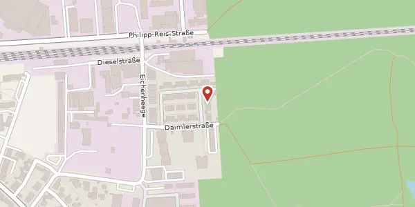 Karte der Umgebung von Daimlerstr. 99, 63477 Maintal