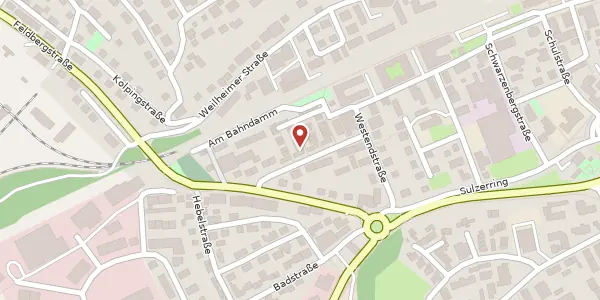 Karte der Umgebung von Schillerstraße 32, 79761 Waldshut-Tiengen
