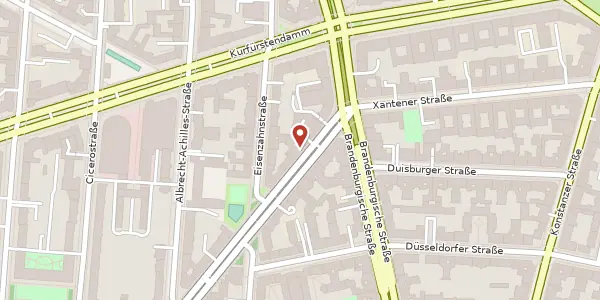 Karte der Umgebung von Paulsborner Straße 3, 10709 Berlin