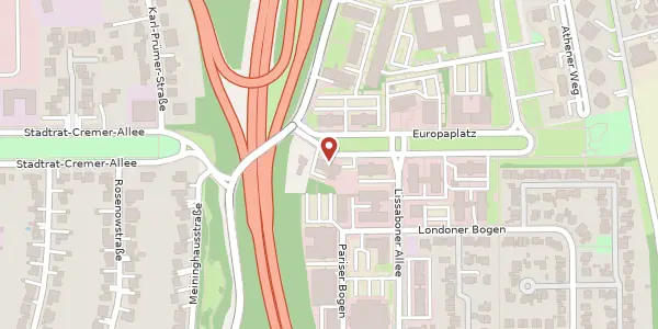 Karte der Umgebung von Europaplatz 11, 44269 Dortmund
