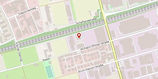Karte der Umgebung von Wilhelm-Pfitzer-Straße 28, 70736 Fellbach