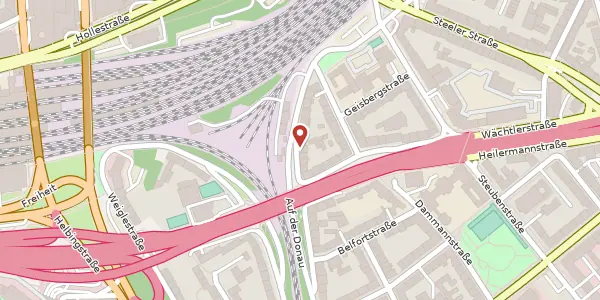 Karte der Umgebung von Auf der Donau 21, 45139 Essen