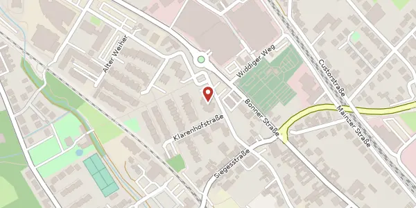 Karte der Umgebung von Rathausstraße 16, 53332 Bornheim-Roisdorf