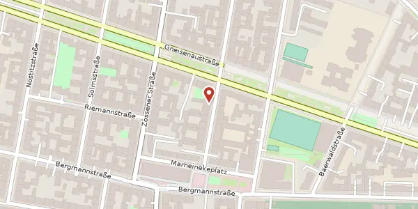 Karte der Umgebung von Mittenwalder Straße 24, 10961 Berlin