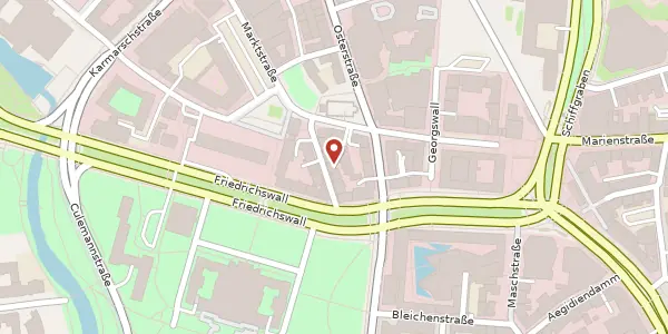 Karte der Umgebung von Ebhardtstraße 7, 30159 Hannover