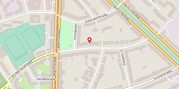 Karte der Umgebung von Sybelstr. 18, 40239 Düsseldorf
