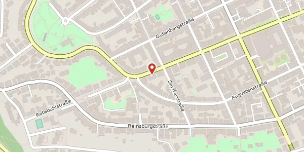 Karte der Umgebung von Rotebühlstraße 155, 70197 Stuttgart