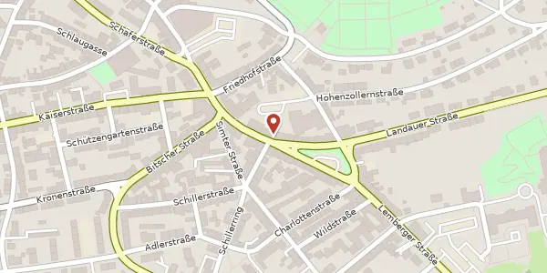 Karte der Umgebung von Landauer Straße 27, 66953 Pirmasens