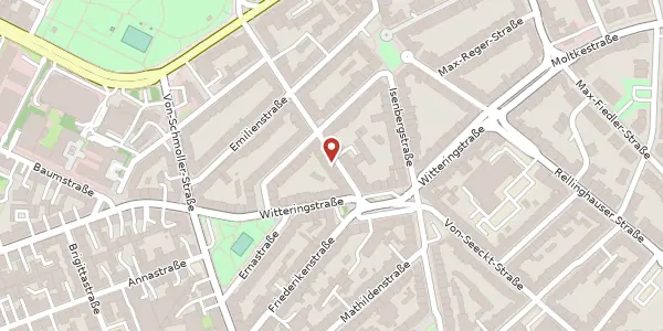 Karte der Umgebung von Brunnenstr. 36, 45128 Essen